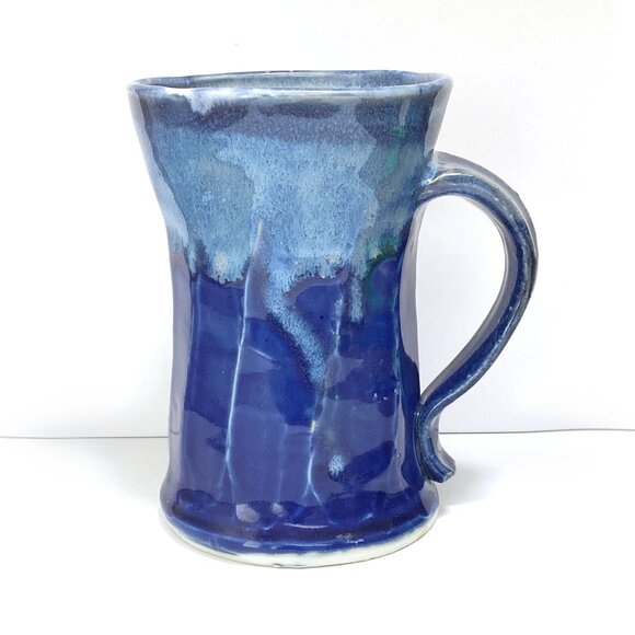 Adorable Little Studio Pottery Mug in Shades of Blue - Coffee Mug - Tea Mug - Picture 1 of 7